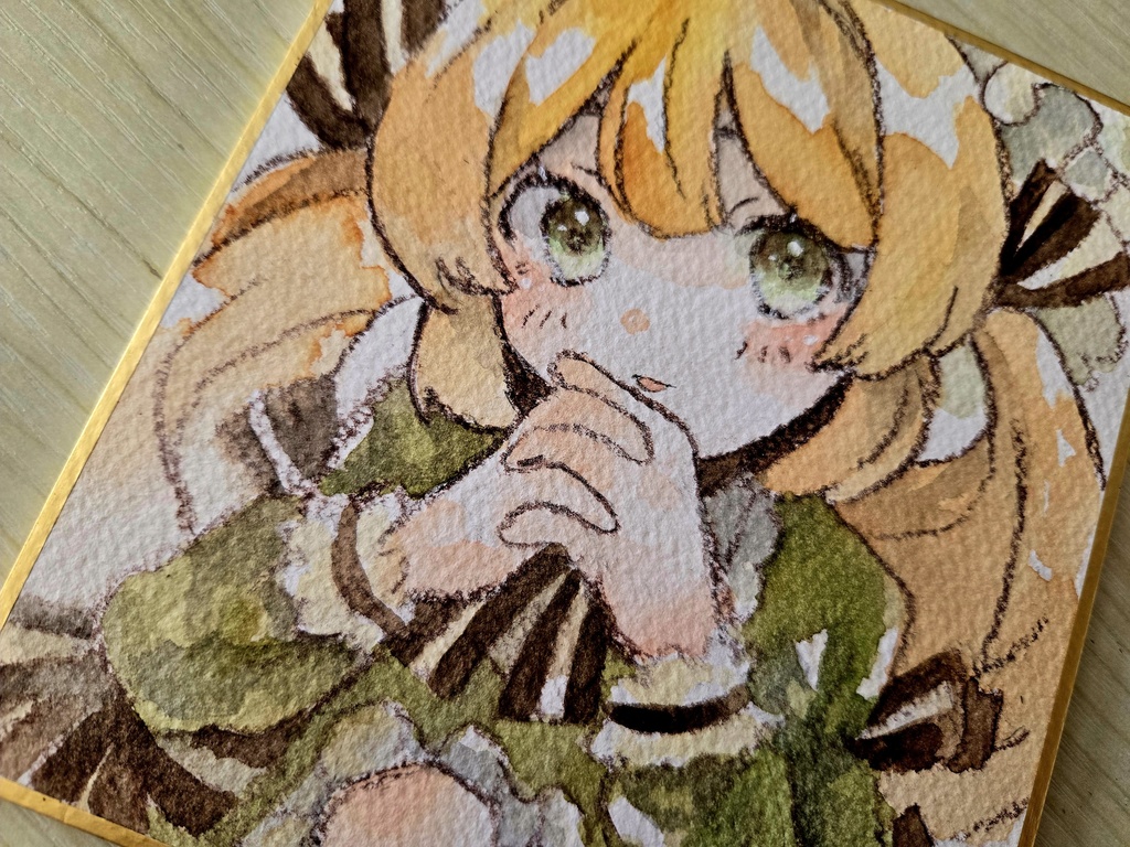 【創作】秋色ロリータちゃん⋆. 𐙚 ˚【色紙原画】