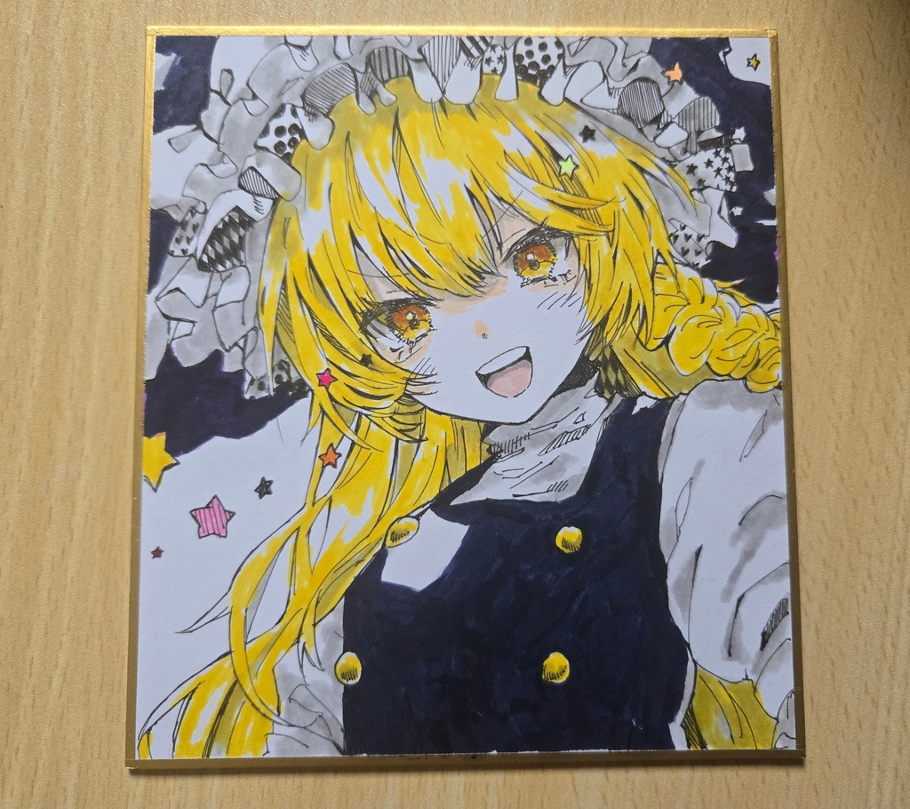 【色紙原画】⟡.·Spark⟡.·【アナログイラスト】