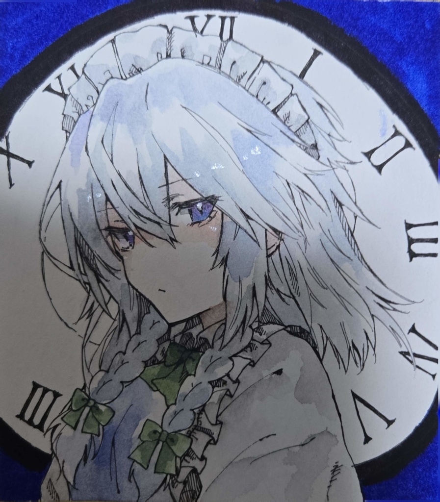 【東方Project】さくやset【色紙原画】