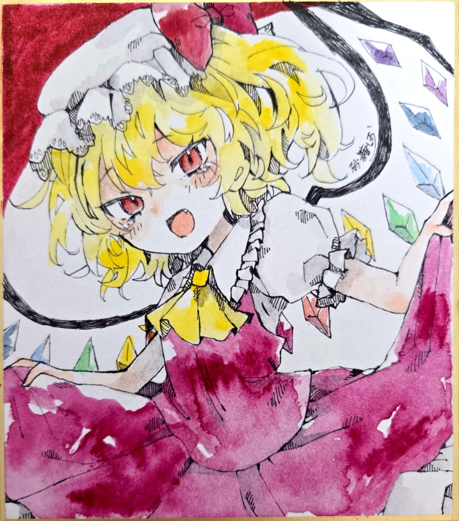 【東方Project】フランドールせっと.*･ﾟ　.ﾟ･*.【色紙原画】