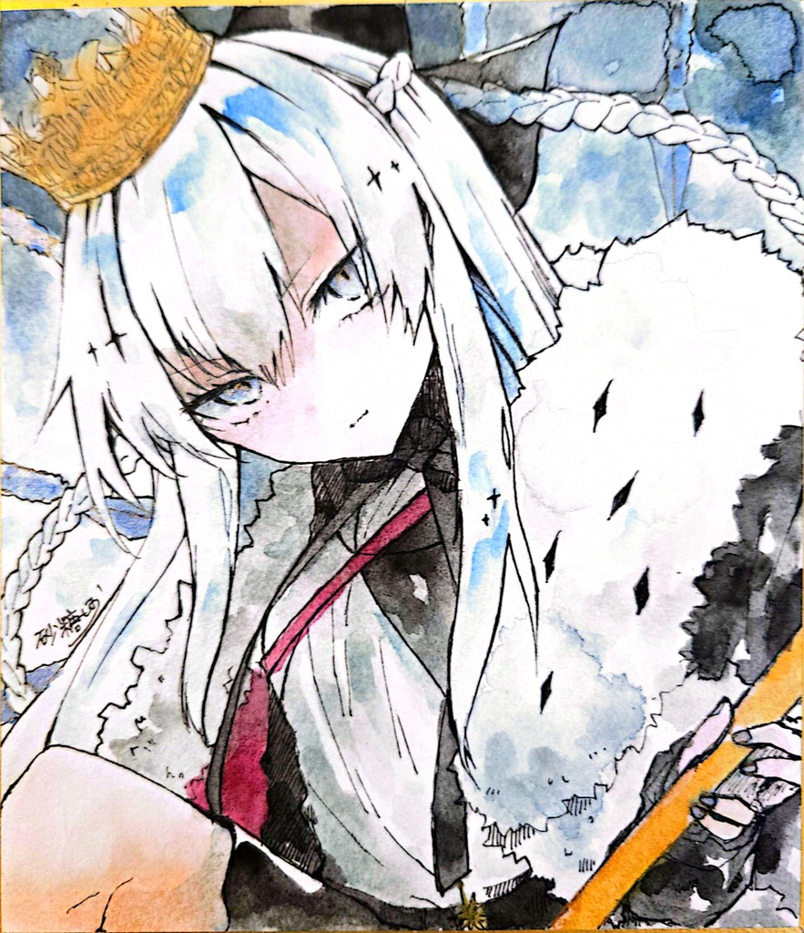【FGO】モルガン生徒会長【色紙原画】