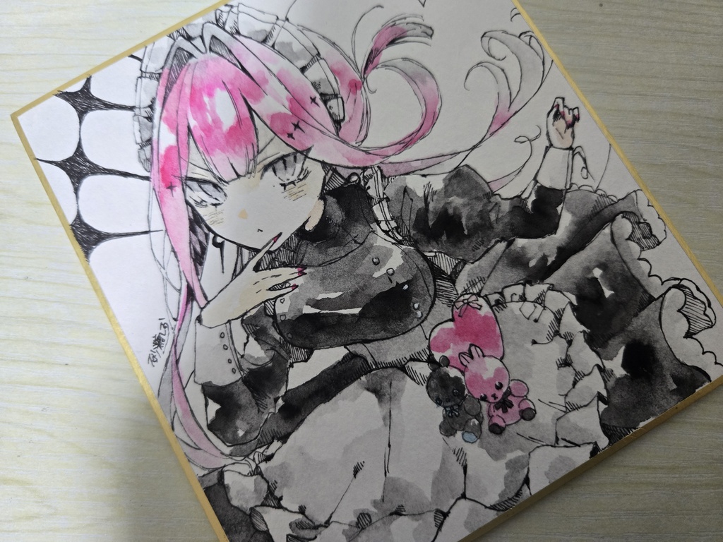 【FGO】メイドトリ子【色紙原画】
