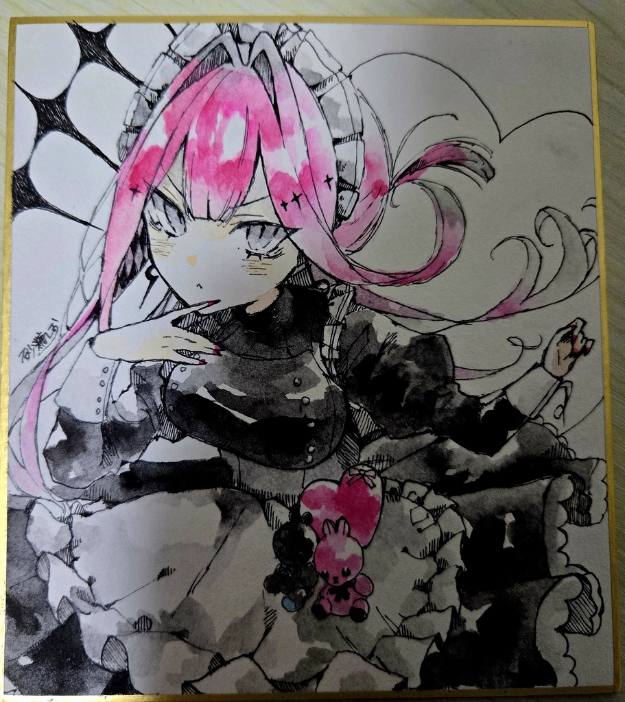 【FGO】メイドトリ子【色紙原画】
