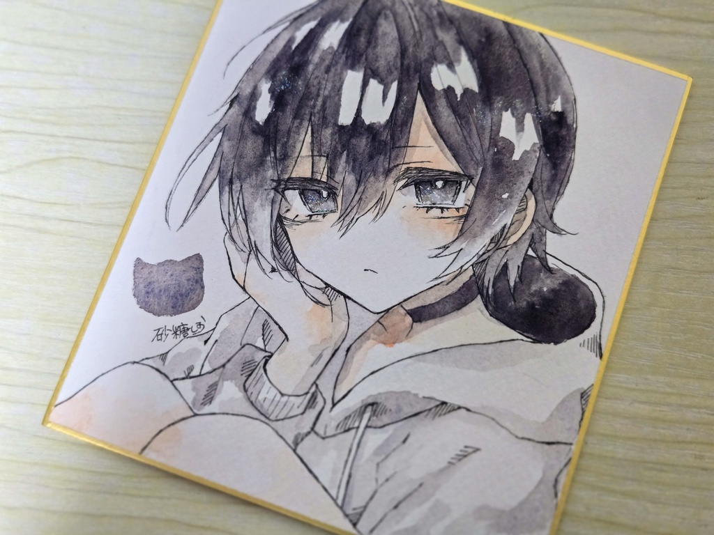 【一次創作】ボーイッシュ女子【色紙原画】