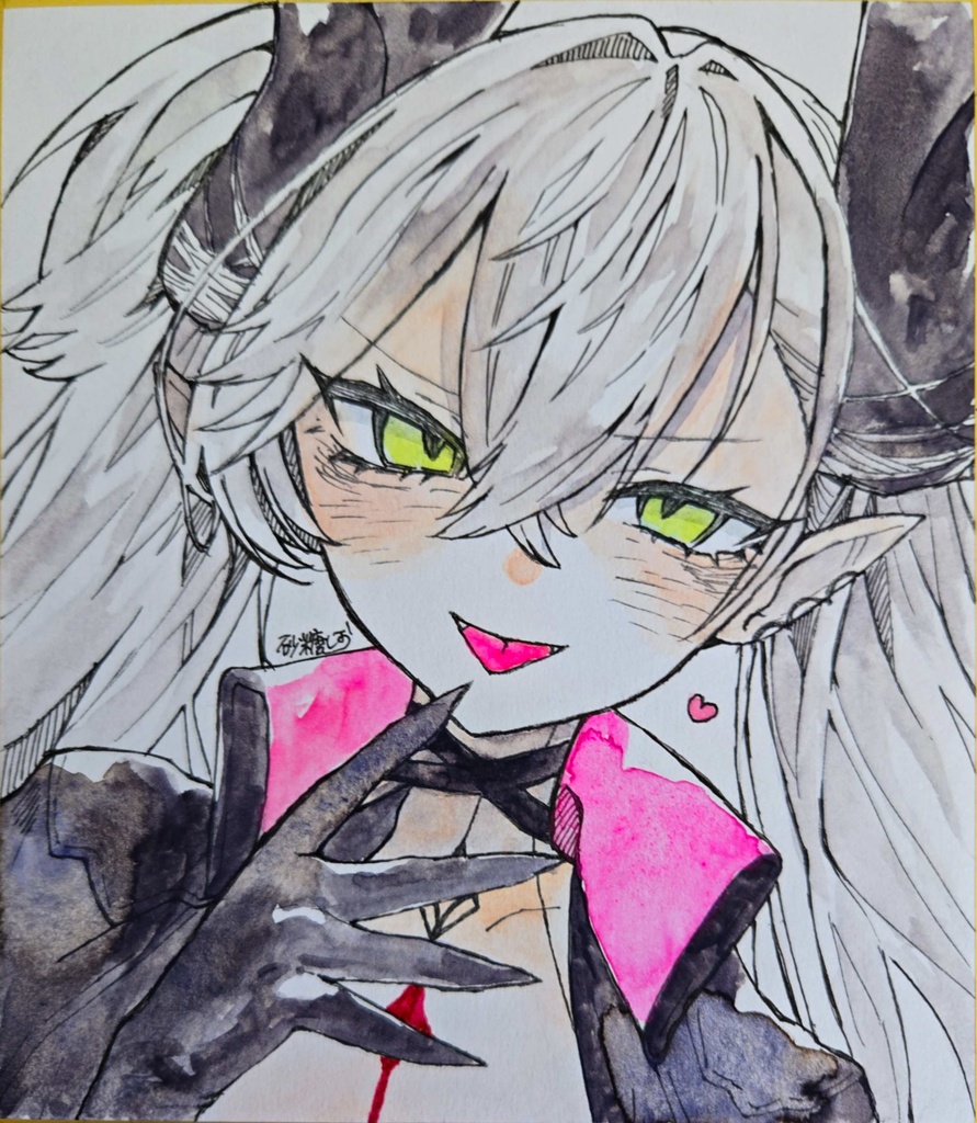 【FGO】リリス【色紙原画】