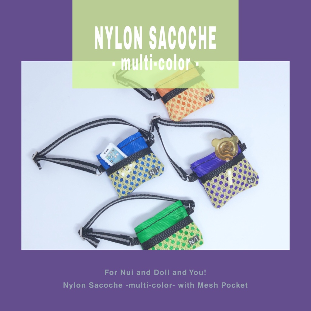 Nylon Sacoche -multi color-