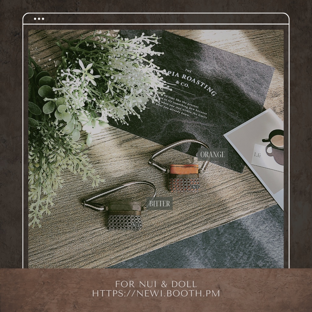 Nylon Sacoche -chocolate-