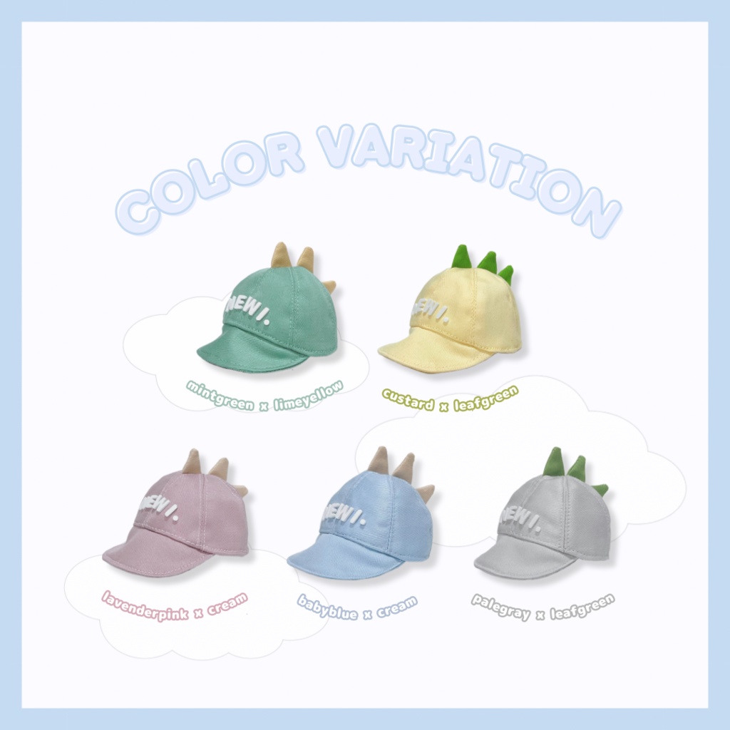DINO CAP -pastel-