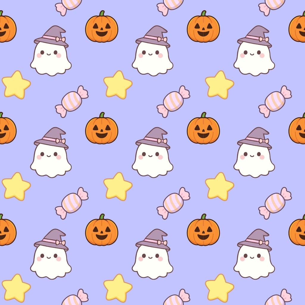 ハロウィン　おばけ　かぼちゃ　デジタルペーパー