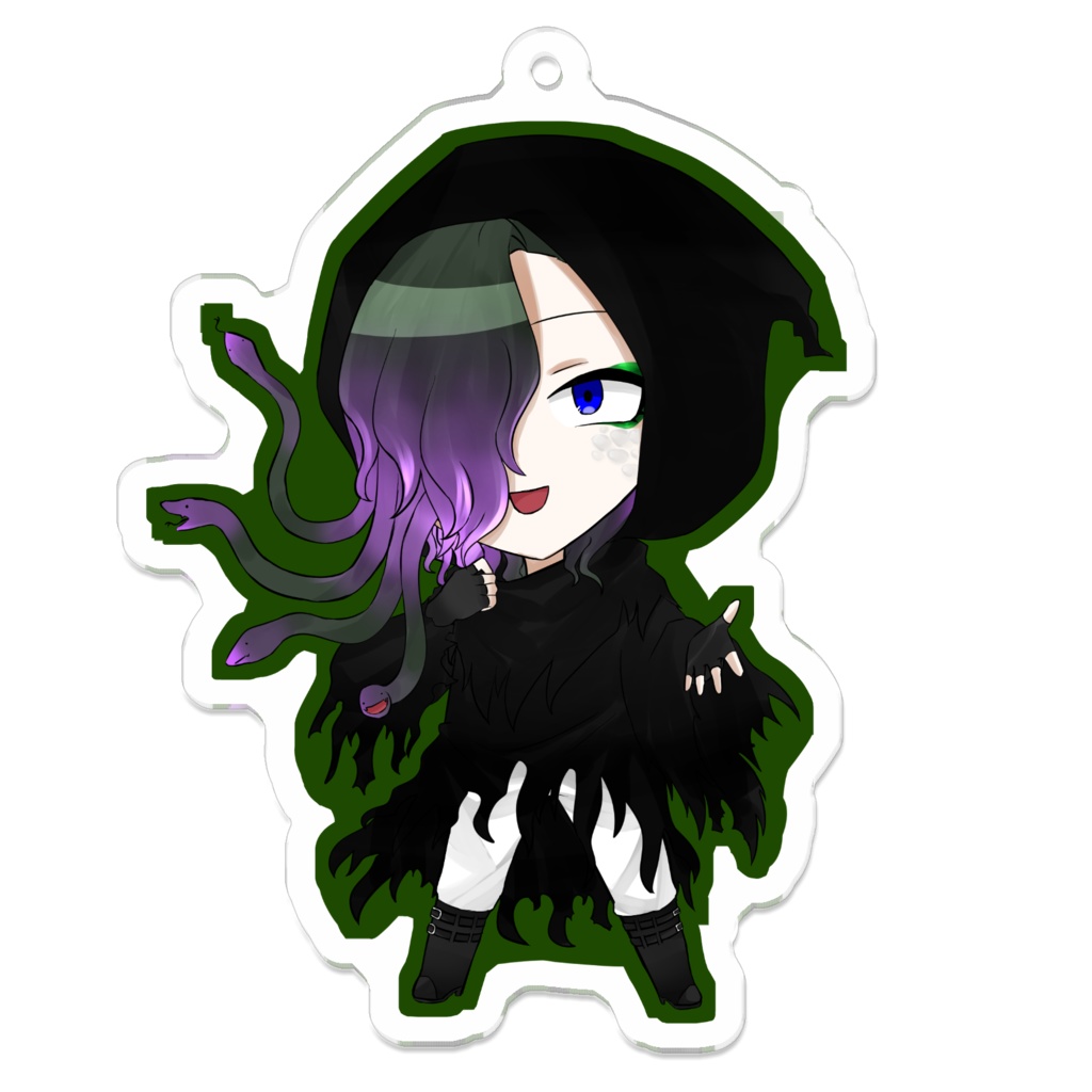 鶴ヶ矢鵬和ハロウィンアクリルキーホルダー