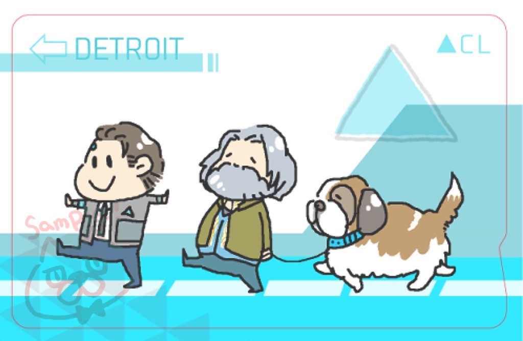 デトロイトicカードステッカー