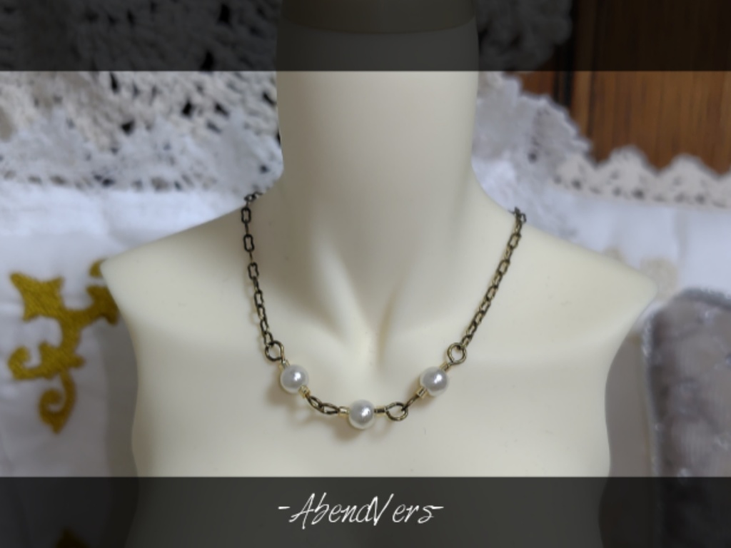 【50〜60cm Doll】パールネックレス