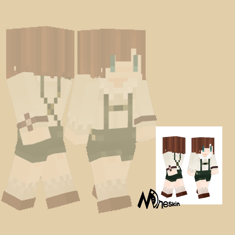 Minecraft どことなく民族衣装なスキン02 Minemine Akoru Booth