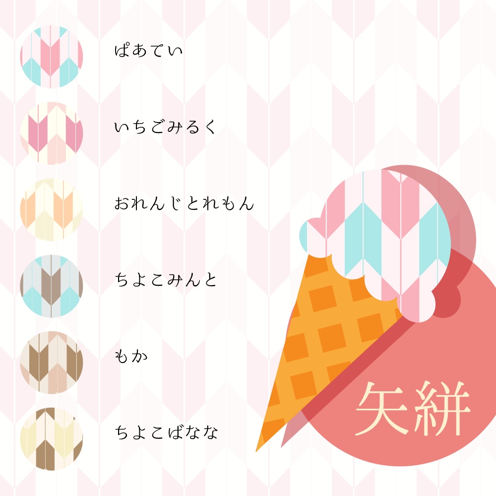 【36種】和柄あいす