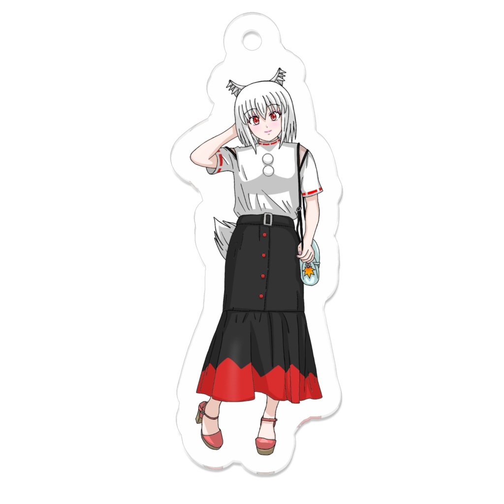 東方project 犬走椛(オリジナル私服ver)アクリルキーホルダー