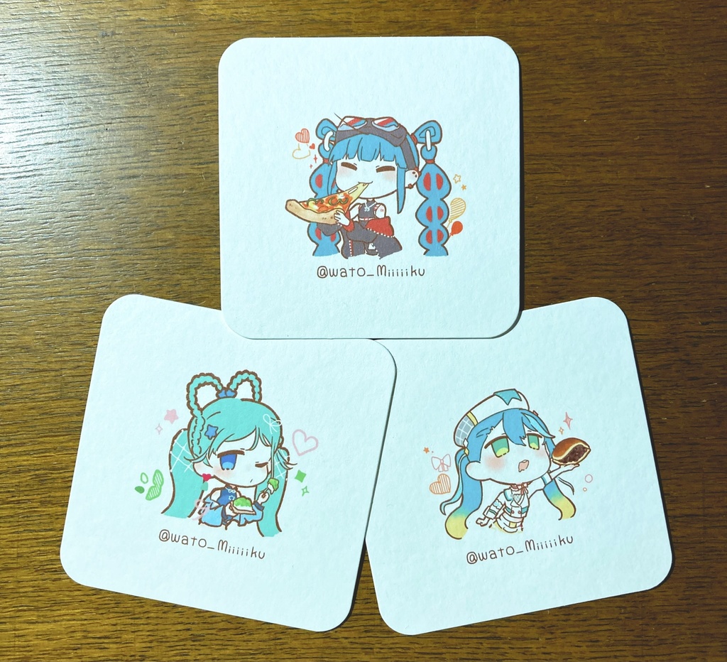 初音ミクマジミラ紙コースター