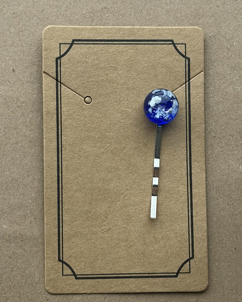 レジンヘアピン 青空