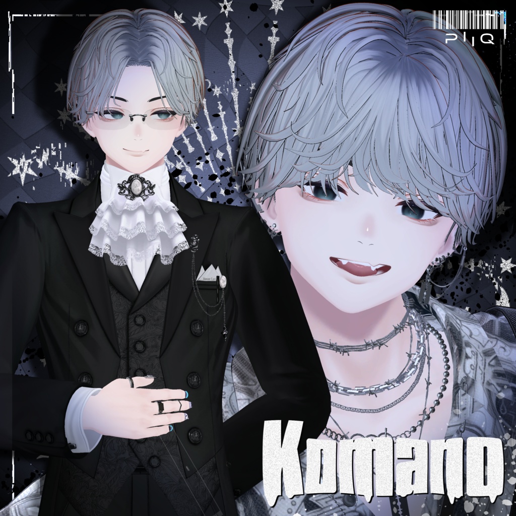 ✨black Friday sale✨【9アバター対応】2way PiiQ Wavy hair【VRChat】