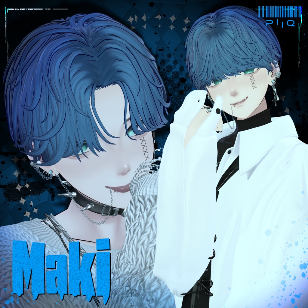 ✨black Friday sale✨【9アバター対応】2way PiiQ Wavy hair【VRChat】