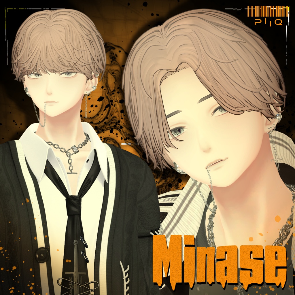 ✨black Friday sale✨【9アバター対応】2way PiiQ Wavy hair【VRChat】