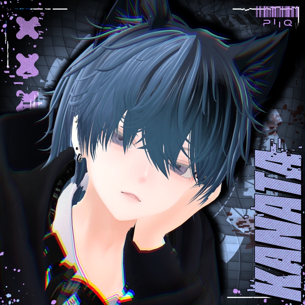 【19アバター対応】Piiq Messy Wolf Hair