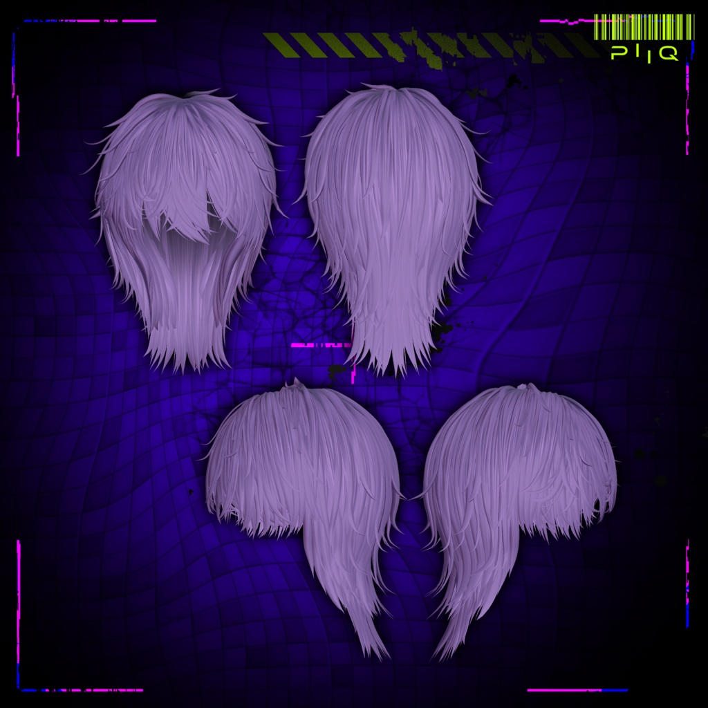 【19アバター対応】Piiq Messy Wolf Hair