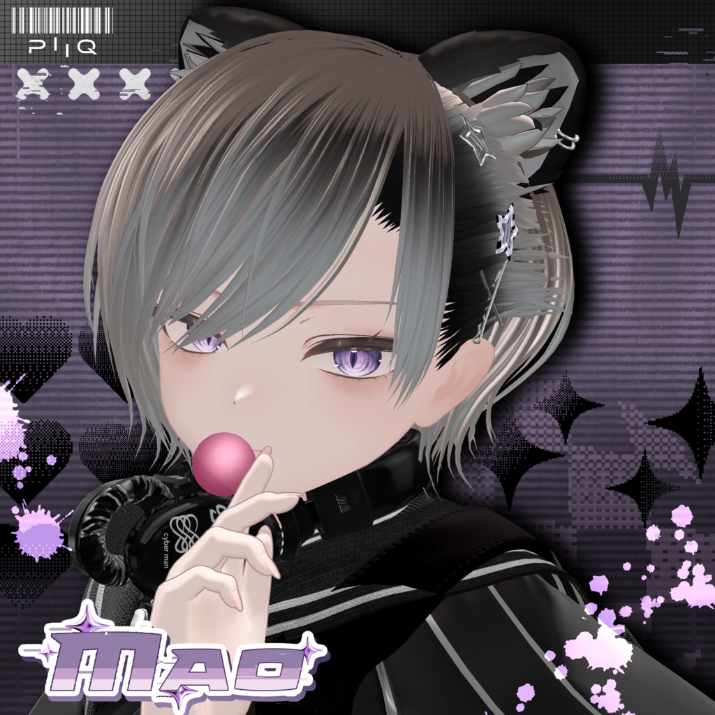 【10アバター対応】PiiQ Side Pinned Hair【早期購入特典付き】