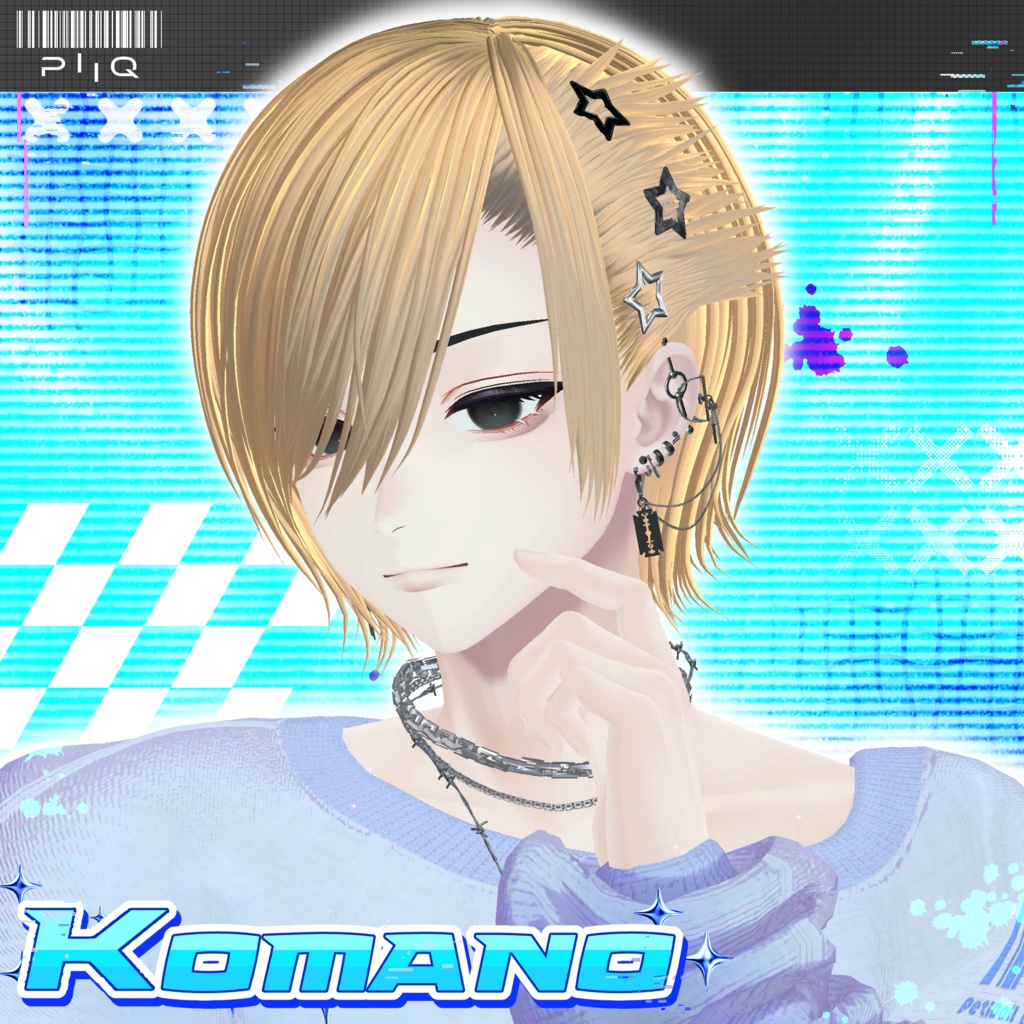 【10アバター対応】PiiQ Side Pinned Hair【早期購入特典付き】