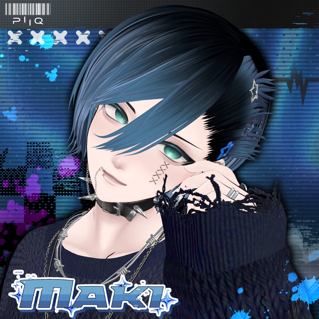 【10アバター対応】PiiQ Side Pinned Hair【早期購入特典付き】