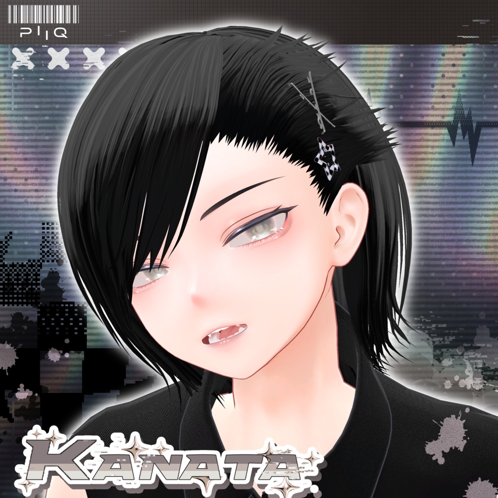 【10アバター対応】PiiQ Side Pinned Hair