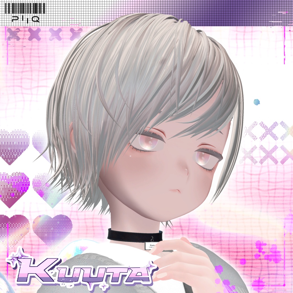 【10アバター対応】PiiQ Side Pinned Hair【早期購入特典付き】