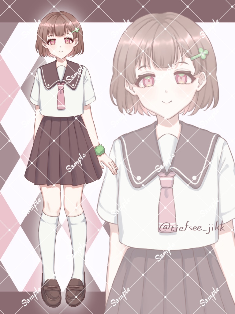【立ち絵素材05】学生立ち絵