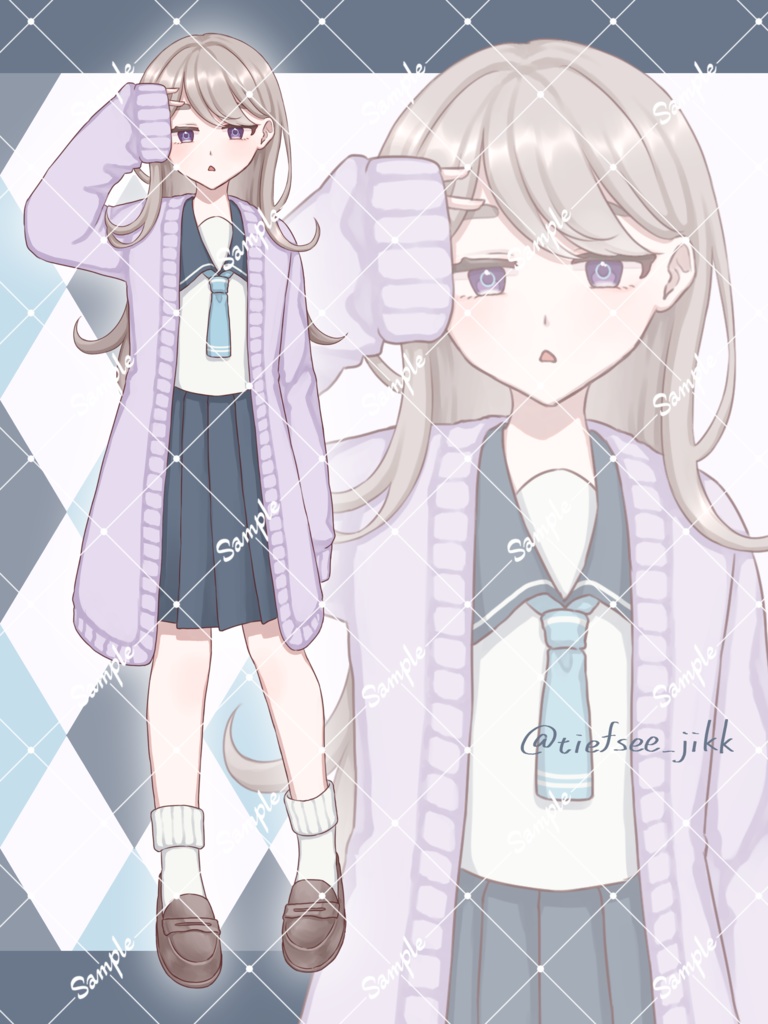 【立ち絵素材06】学生立ち絵