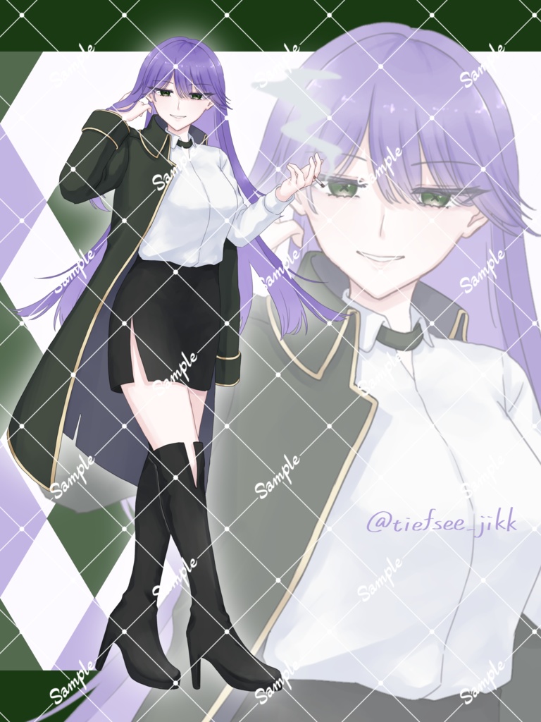 【立ち絵素材12】軍服風立ち絵
