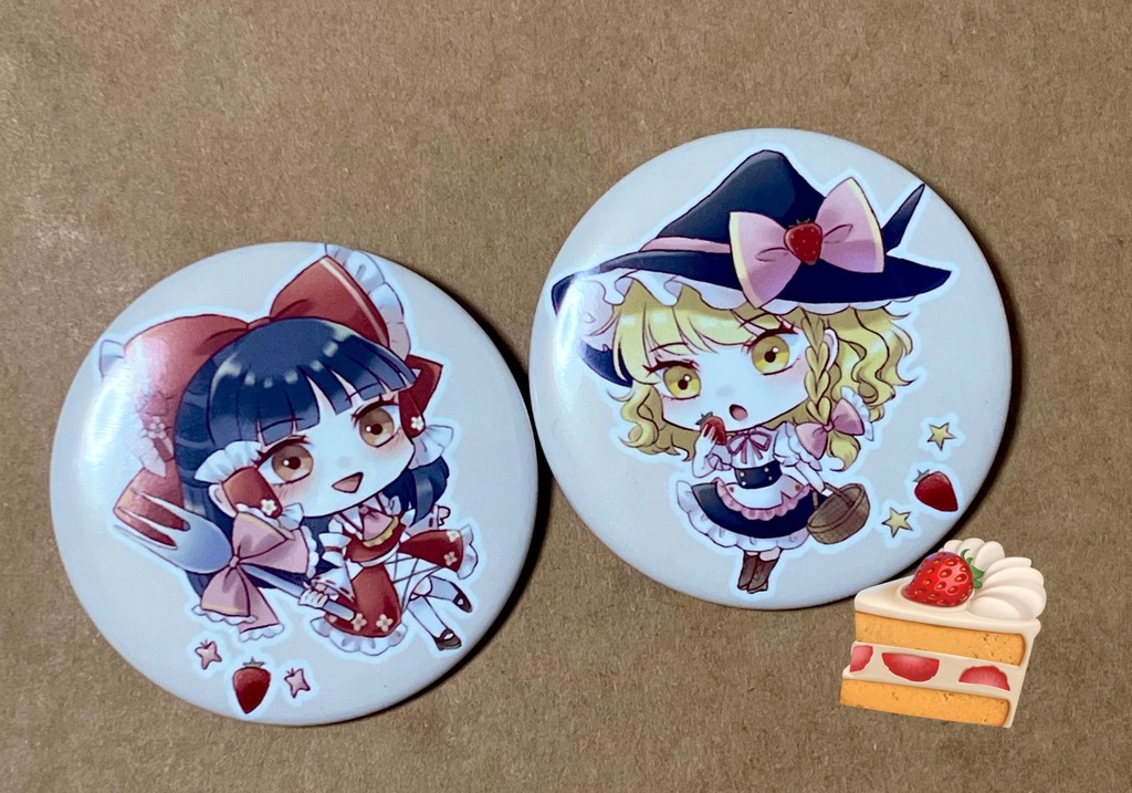 いちごれいまりアクキー&缶バッジ