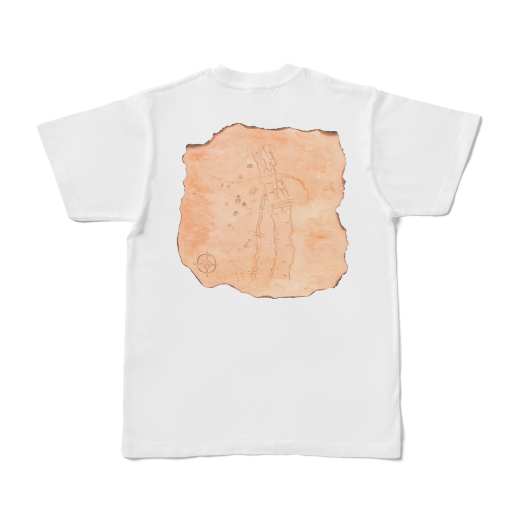 【ハマーダの酒場コラボ企画】 冒険クエスト×ファンタジーな地図Tシャツ