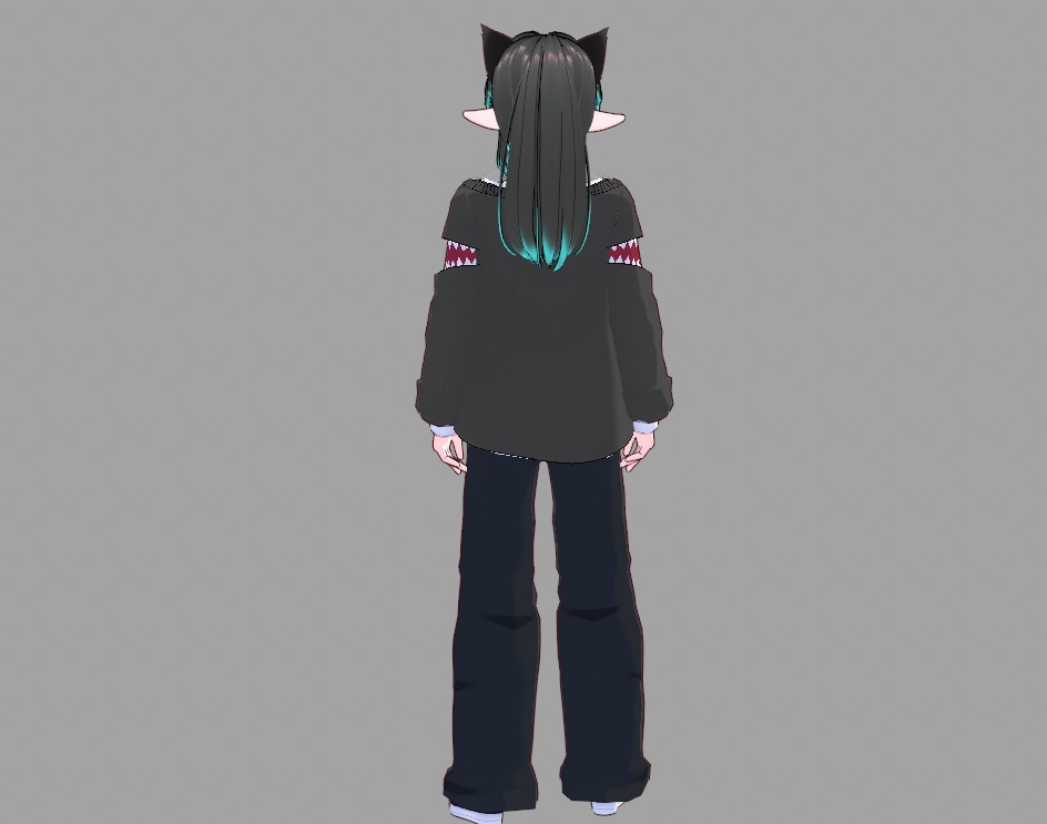 Monster Oversized Knit Sweater (file tải chỉ bao gồm áo)