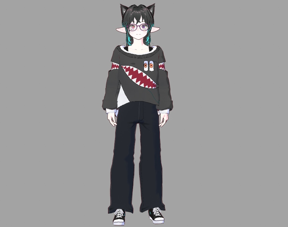 Monster Oversized Knit Sweater (file tải chỉ bao gồm áo)