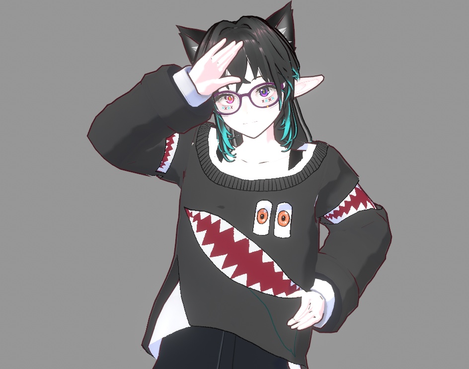 Monster Oversized Knit Sweater (file tải chỉ bao gồm áo)