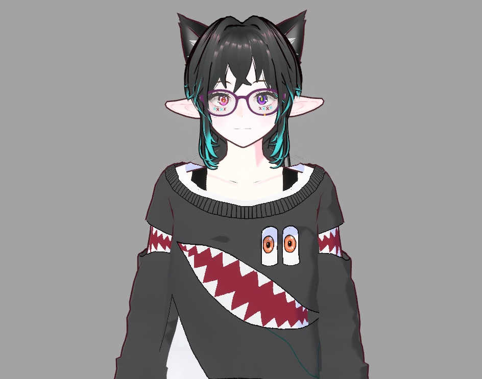 Monster Oversized Knit Sweater (file tải chỉ bao gồm áo)