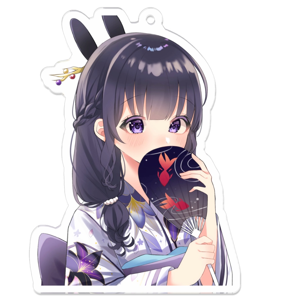 【紫酔ぴっそりぃの】アクキー(浴衣ver)