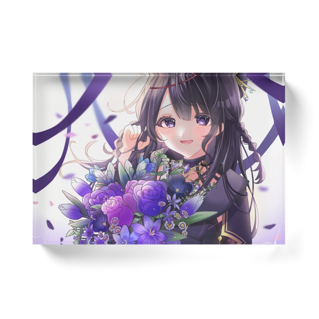 【紫酔ぴっそりぃの】アクリルブロック(誕生日ver)