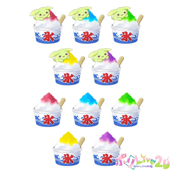 かき氷Live2Dモデル