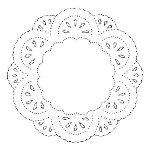 円のレース素材 3種類と外枠