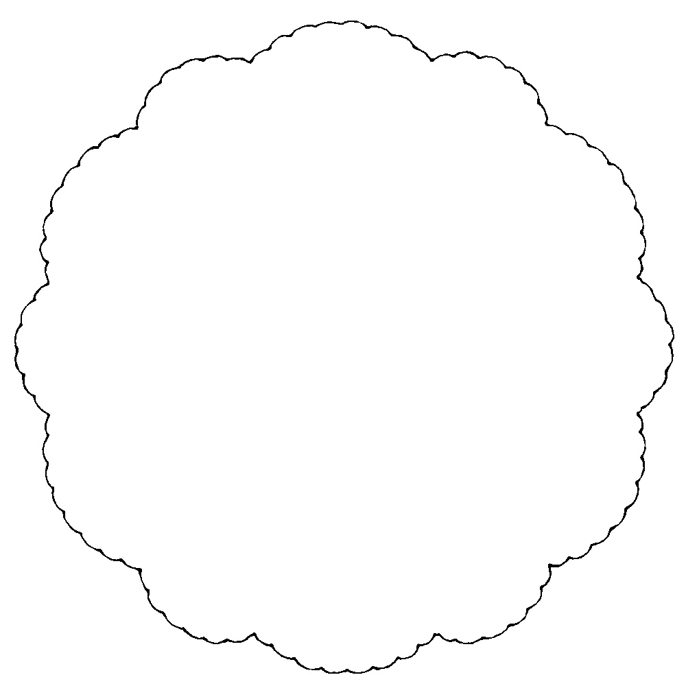 円レース素材 600dpi用 3種類と外枠