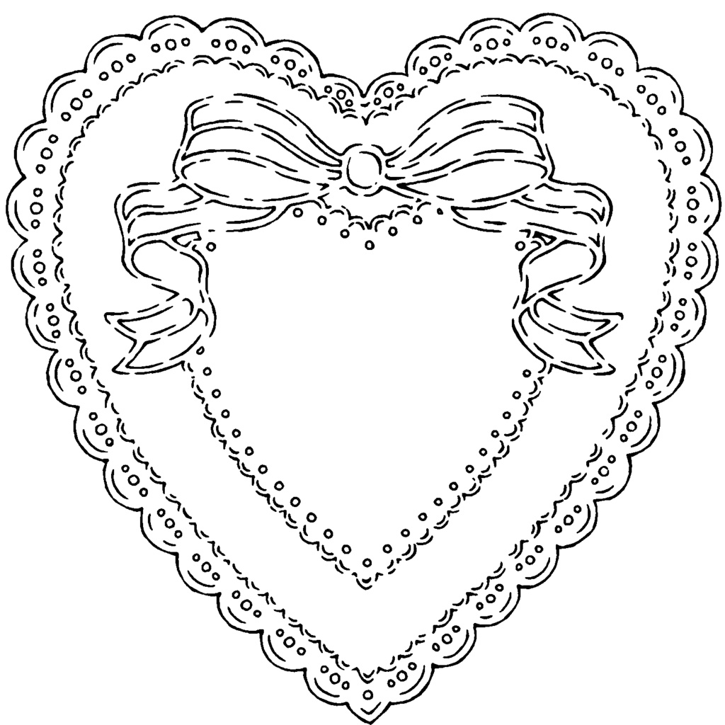 ハート型レース素材