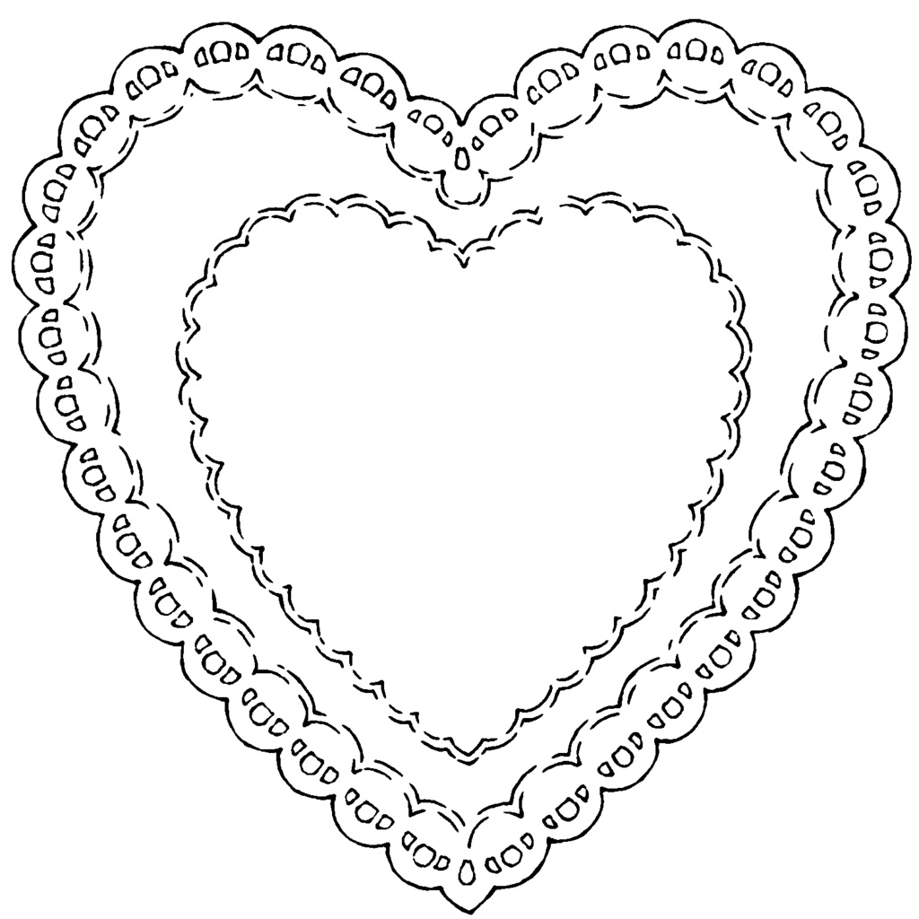 ハート型レース素材