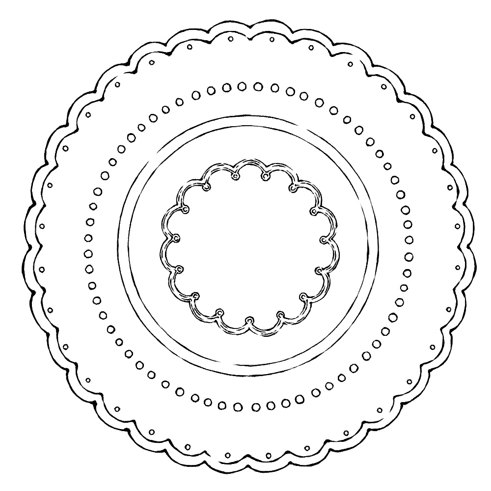 円のレース素材3 21種類と外枠