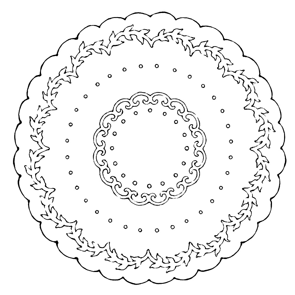 円のレース素材3 21種類と外枠