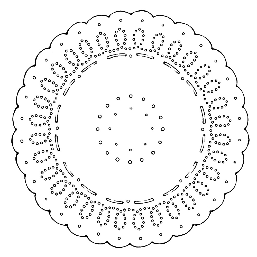 円のレース素材3 21種類と外枠